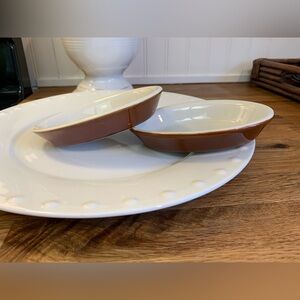 2 Hall Pottery Baking Dishes